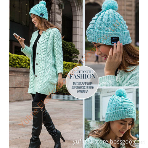 Supplier of Knitted wireless cap, Bluetooth music cap, wireless music hat, sports music cap, wireless Christmas cap